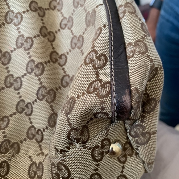 Gucci Large Monogram Canvas Hobo bag - Picture 4 of 8